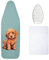Encasa XO Superior Ironing Board Cover - Tommy - Large 125x39 cm, Extra Thick 4mm Felt Pad, I Elastic Cord + Lock, Silicone Iron Rest, Iron Mesh Cloth I Scorch Resistant I Washable