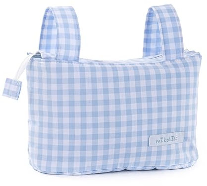mi bollito - Bolsa Organizadora Pocket de Cochecitos para Mamá, Bolsa Carrito Bebe, Multifuncional de Gran Capacidad para almacenar. (Azul)
