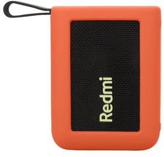 FTRONGRT Case Compatible with Xiaomi Redmi Portable Wireless Speaker, Soft, Shockproof Silicone Bluetooth Audio Protective Case Compatible with Xiaomi Redmi Portable Wireless Speaker.Orange