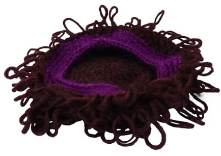 BESTYASH 1 Pc berretto parrucca fatto a mano cappelli per neonate cappello fotografico neonato cappello cappellino cappello parrucca lavorato a maglia fatto a mano filato
