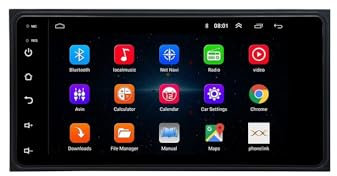 KUNFINE CarPlay Android Auto Navigation Stereo GPS Radio Display 7 IPS Touchscreen Headunit Tablet Media Player Für Toyota Corolla Camry Rav4 Vios Crown Hiace Previa, 4 Core 2G+32G