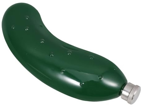 Alipis Pocket Hip Flask: Cucumber Shaped Stainless Steel Hip Flask - Portable Funny Hidden Flasks for Liquor Men Women Travel Outdoor Camping Climbing Hiking Picnics