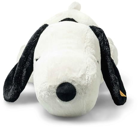 Steiff Kuscheltier Snoopy, Süßes Stofftier, Jungen, Mädchen & Babys ab 0 Monaten, Friends, Plüschtier 43 cm, Weiß, 024719