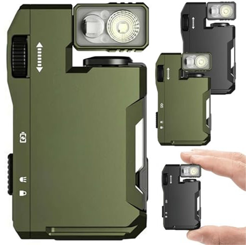 Linterna G5 EDC de 400 lúmenes, linterna EDC superbrillante, 3 modos, mini luz recargable con imán, luz dual de bolsillo portátil, linternas estándar magnéticas giratorias de 180° para emergencias al
