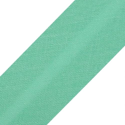cyclingcolors 1x Schrägband aus 100% Baumwolle Breite 20 mm Länge 25 m Hochwertiges Einfassband Baumwollband Schrägband Ideal zum DIY, Mint