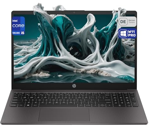 HP 250 G10 Business Laptop, Intel Core i5-1335U, 16 GB DDR4 RAM, 1 TB PCIe SSD, 15.6 IPS FHD Display, Intel Iris Xe Graphics, QWERTZ Tastatur, Windows 11 Pro, Grau