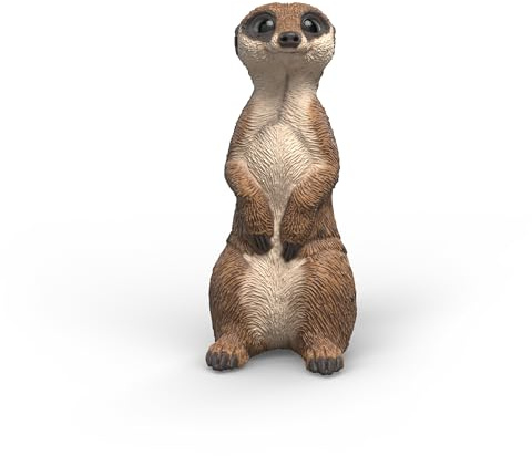 schleich WILD Life | Erdmännchen 14935 | 4 x 4 x 2 cm | Spielfigur ab 3 Jahren | detailgetreue Tierfiguren | detailgetreue Tierfigur | Geschenk für Jungen und Mädchen