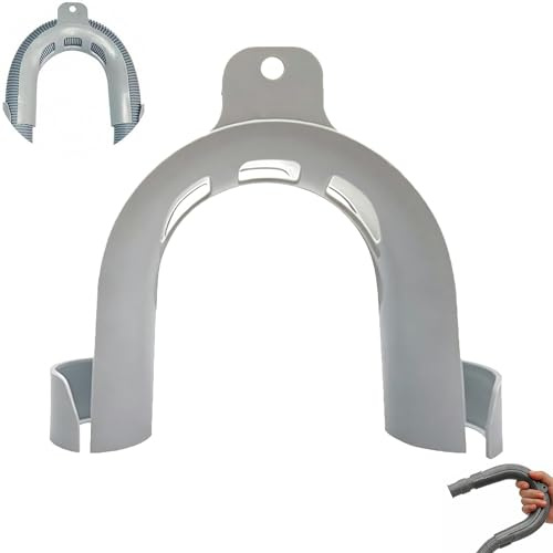 CUWERFO Drain Pipe Bracket, U-Shaped Drain Outlet Hose Hook, Plastic U-Shape Drain Outlet Hose Hook, for Household Pipeline and Water Hose Fixation