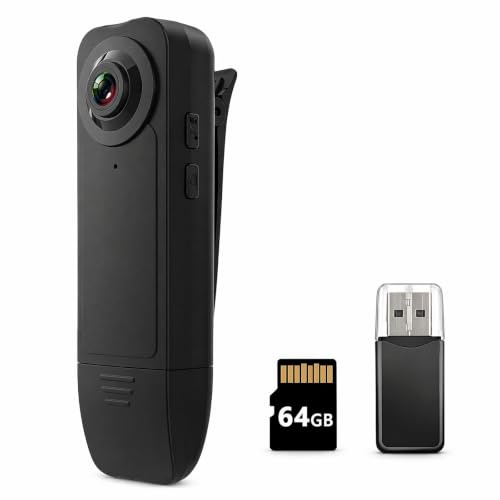 Mini Videocamera Corporea HD 1080P con Audio Visione Notturna Sicurezza