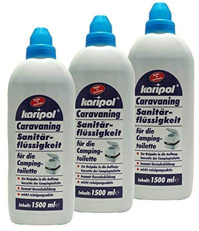 10 x 1500ml Caravaning Sanitärflüssigkeit für die Campingtoilette, Sanitärzusatz