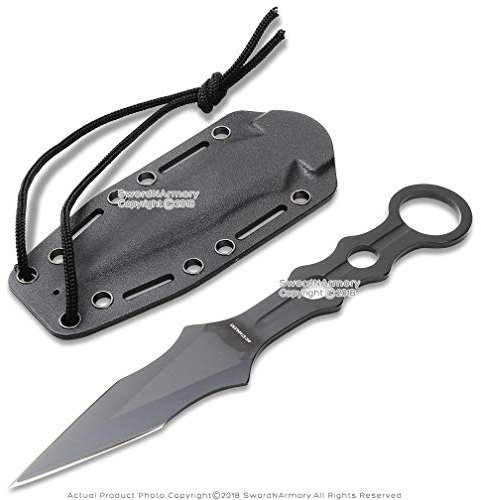 S-TEC Tactical Throwing Knife, Wurfmesser, 440 Stahl, Nylonscheide, STTS200BBK