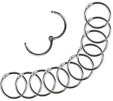 Binder Ringe 25mm Metall lose Blatt Buch Ringe Schlüsselringe für Scrapbook Album Handwerk 50 Stück