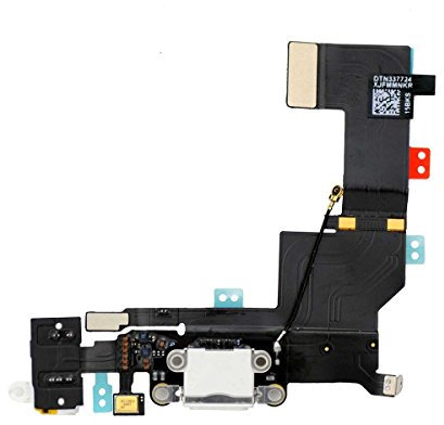 OnlyTech - Connecteur de charge pour iPhone SE BLANC - Nappe interne comprenant le connecteur de charge, la prise Jack, le micro et l'antenne GSM - Compatible Apple