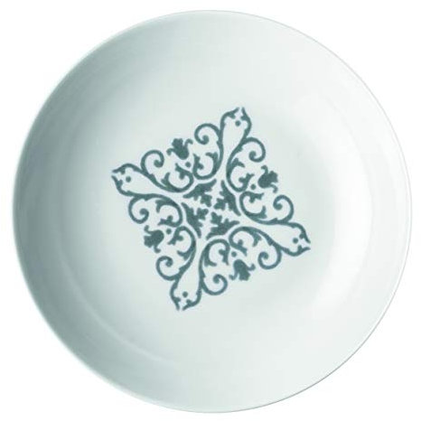 Guzzini Piatto Fondo Le Maioliche, Grigio Cielo, Ø20.3 cm