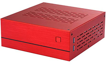 Goodisory A01 Aluminum Mini-ITX HTPC Desktop Computer Chassis (Red Aluminum)