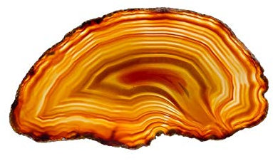 Natürliche Achatscheibe | Braun ca. 8-9 cm | Poliert Transparent | vielseitig verwendbar | Untersätzer