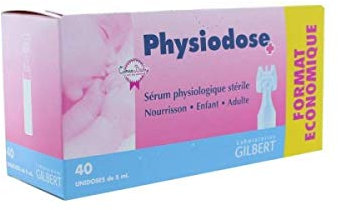 Physiodose sérum physiologique lot de 24 boîtes 40 unidoses
