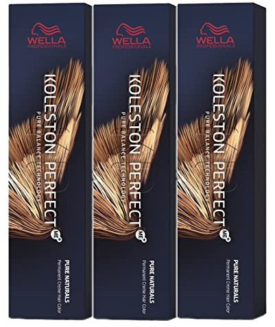 3 x Wella Koleston Perfect ME+ 88/43 Light Blonde Intensive Red Gold 60 ml