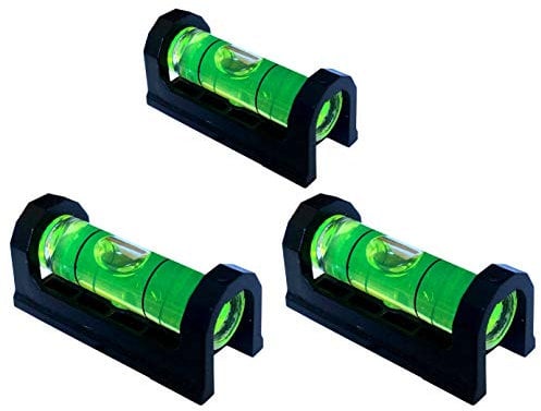 Taskar Mini-Wasserwaage, magnetisch, 37 mm, für TV-Halterungen etc., 3 Stück