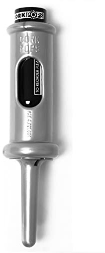 Cork Pops Original Wine Bottle Opener, Premium Silver