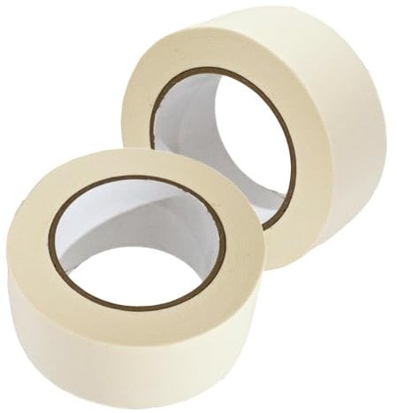Wiles Eagle Twin Pack Masking Tape 50MM (2 x50M) General Purpose Masking Tape for Painting Artists & Decorating - 2 ROLLS