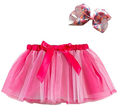 HAOLEI Tutu Röcke Baby Mädchen Super süße Tüllrock Minirock Prinzessin Rock + Stirnband Kleid Outfits Fotografie Geburtstag