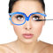 MAQBE Make up Glasses, Schminkbrille, MiniBrille Make Up Schminkbrille Mode Damen Schminkbrille mit klappbaren glaesern(Blue,+4.00)