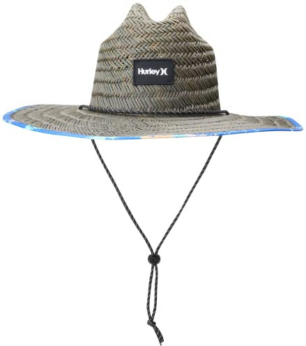 Hurley M Java Straw Hat Chapeau de Soleil, Wolf Grey, Taille Unique Homme