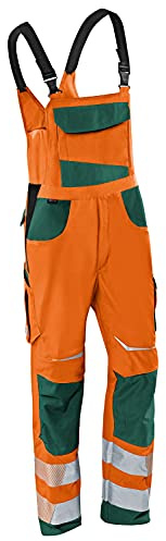 KÜBLER REFLECTIQ Latzhose PSA 2 – Warnschutz-Latzhose mit umlaufenden Reflexstreifen & Cordura-Verstärkungen