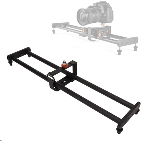 Camcorder Dolly, 60Cm Motorized Camera Director Set, Portable Adjustable Alloy Track Dolly Rail Camera Control for L5i Car Special