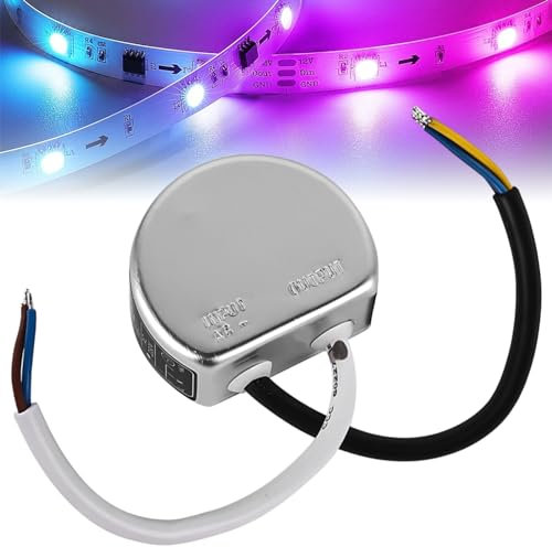 LED Trafo Mini: 15 Watt 12V DC Rund Kreis Leuchtmittel Transformator IP67 Wasserdicht Netzteil Klein 1.25A Unterputz Dosentrafo Driver Vorschaltgerät