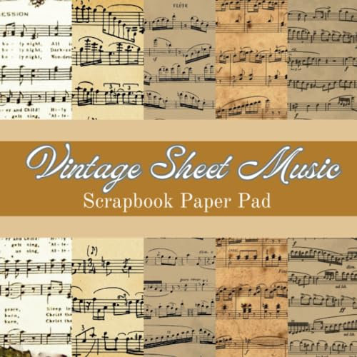 Vintage Sheet Music Scrapbook Paper Pad