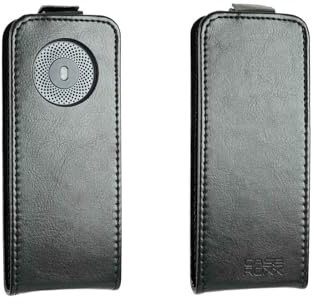 caseroxx Flip Cover für Nokia 130 (2023), schwarz | Aufklappbare Schutzhülle mit Rundumschutz und sicherem Verschluss, aus Kunstleder