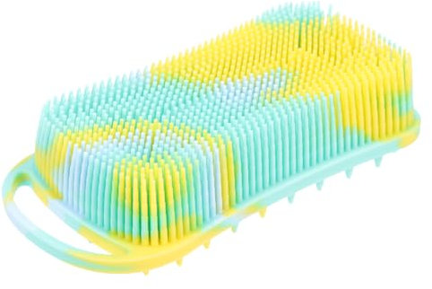 SOLUSTRE Exfoliating Body Scrub Scalp Scrubber Silicone Shower Brush Hair Scalp Massager