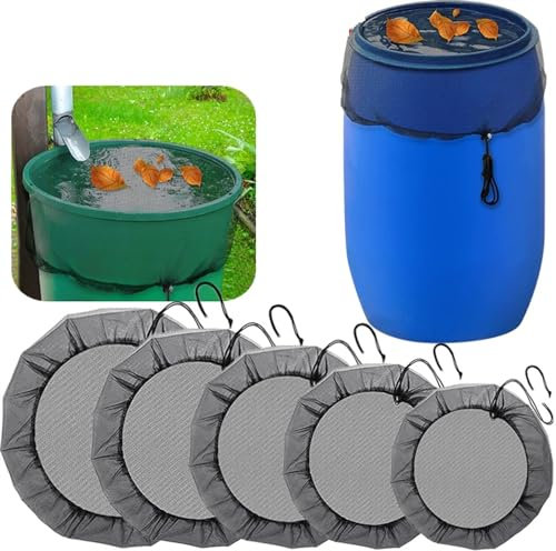 BDXMKS Regentonnen Netz Mesh-Abdeckung, Netz, Regenfässer, PE-Wassersammeleimer, Tank, Regentropfenernte, Wasserschutz, Graden-Werkzeug. (Color : 80CM)