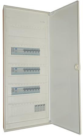 Hager Sicherungskasten für Haus und Wohnung Serie VOLTA Unterputz 5x 12 Plätze bestückt und anschlussfertig verdrahtet