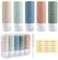 Carehabi 5 Pièces Flacon Voyage Silicone 100ml Avion, Contenant Vide Flacons Bouteilles à Remplir, pour Shampooing, Gel Douche, Lotion, Cosmétiques, Bagage à Main