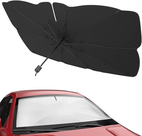 ZXFENG Parasol Coche Delantero Paraguas para Peugeot 3008 2016-2022, Sombrilla Paraguas para Coche Lunas Delanteras Parasol Plegable Protector Solar