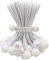 BINCKIN Bungee Balls 50 Pcs, 6 Inch Bungee Cords with Balls, Tent Accessories for Camping Tarp, Tents, Canopy and Fixings (White)