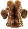 KHIRVWL Cappotto da Donna in Pelliccia Sintetica Morbida Parka con Cappuccio Giacca in Peluche Moda Tinta Unita Caldo Cappotto Invernale Cappotto in Pelliccia Sintetica Stampa Leopardata