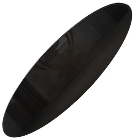 BVDHASDBT Dessus de table en verre trempé, plateau rond en verre trempé, bord plat trempé, verre de 1,27 cm d'épaisseur, verre circulaire rond de qualité supérieure, anti-rayures (80 cm)