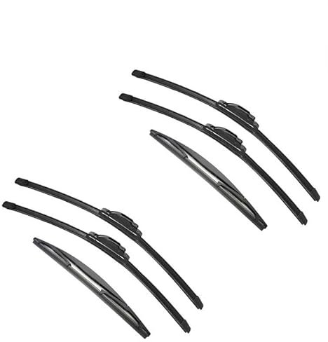 Limpiaparabrisas de coche 3 escobillas limpiaparabrisas for coche, compatibles con HONDA Civic Tourer Estate 2012-2015, limpiaparabrisas traseros de goma doble, accesorios for coche 2014 2015 Escobill