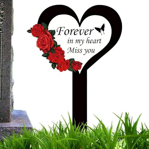 Stakes De Tumbas Para La Decoración - Señal De Decoración De La Tumba De Ángel | Apuesta Para El Jardín Para Tumbas, Estaca De Patio Conmemorativo Al Aire Libre, Marcador De Decoración De Tumbas Imper