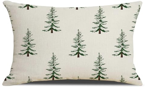Kissenbezug Weihnachten 30x50, Weihnachtliche Kissenbezüge, Leinen Weihnachtskissenbezüge, Outdoor Kissen Weihnachten, Weihnachtskissen, Winter Kissenbezüge, Deko Für Schlafzimmer Wohnzimmer Sofa (H)