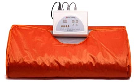 Coperta per sauna, Coperta for sauna professiona con riscaldamento a infrarossi, coperta for sauna dimagrante brucia grassi for la casa spa, coperta for terapia disintossicante fitness(Oranje)