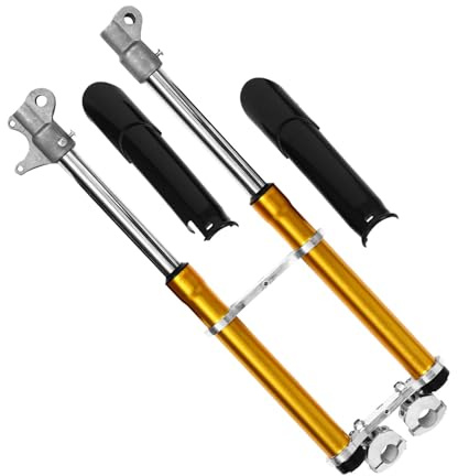 HEANUJJ Sospensione Forcella Anteriore Ammortizzata per Mini Moto da Cross 49cc, Forcella Ammortizzatore Resistente per Pit Bike Assorbimento Urti, Accessorio per Motocicletta Off-road