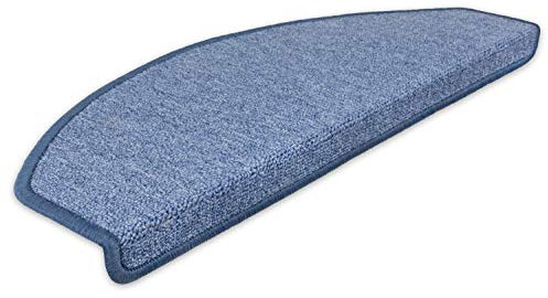 Kettelservice-Metzker Stufenmatten Treppen-Teppich Rambo 15er SparSet 17 Farben (-Hellblau-)