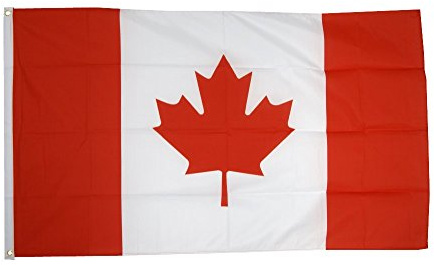 Fahne/Flagge Kanada - 150 x 250 cm + gratis Sticker, XXL-Fahne von Flaggenfritze®