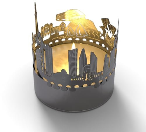 Toronto Skyline Schattenspiel - Kerzenaufsatz für magische Raumatmosphäre - Souvenir für jeden Toronto Fan!