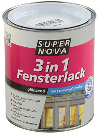 Super Nova 3in1 Fensterlack weiß innen&außen glänzend 375 ml